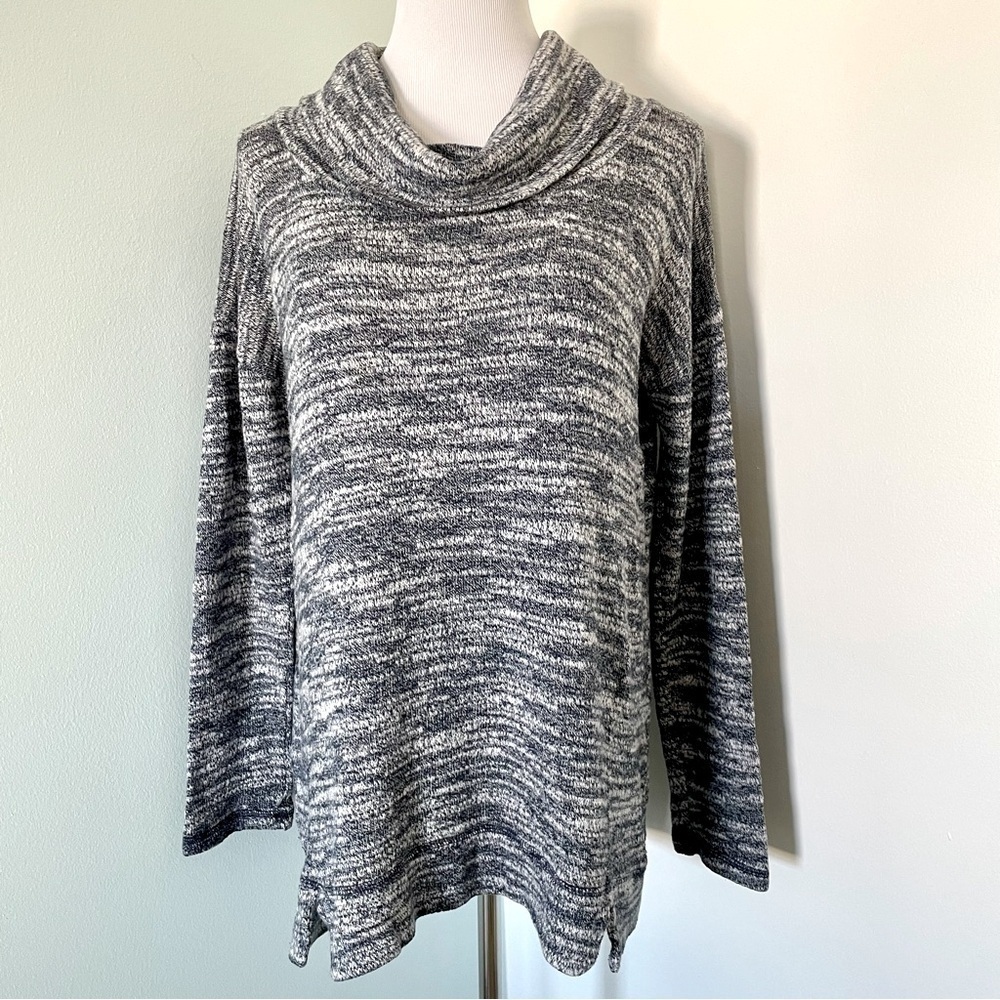 Aerie Women’s Cowl Neck Sweater Heathered Gray Size M
